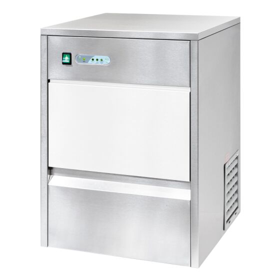 Ice cube maker air-cooled, with circulation system, 20kg / 24h, dimensions 380 x 477 x 590 mm (WxDxH)