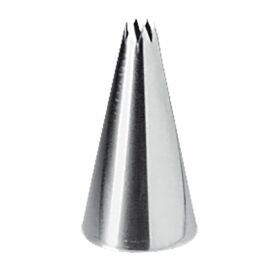 Star nozzle, stainless steel, Ø 4 mm