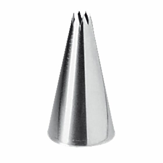 Star nozzle, stainless steel, Ø 8 mm