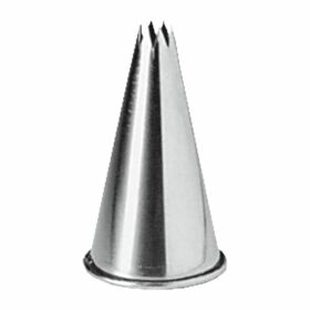 Star nozzle, stainless steel, Ø 18 mm