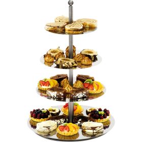 Mirror tiered stand, 4 levels, height 60 cm