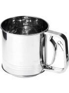 Stainless steel one-hand sieve, Ø 120 mm, height 130 mm