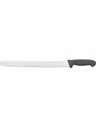 Pastry knife, black handle, blade length 36 cm