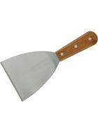 Teigspachtel mit Holzgriff, Edelstahl, Länge 22 cm