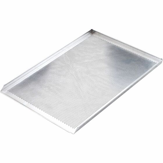 Aluminum baking tray, perforated, thickness 1.5 mm, 600x400 mm