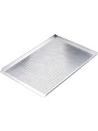 3-Rand-Backblech aus Aluminium, gelocht, Bäckernorm 600x400 mm