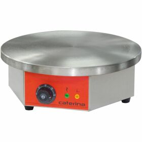 Crepe maker with cast iron plate