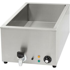 Bain-Marie with drain tap CATERINA GN 1/1 (150 mm), 590 x 340 x 242 mm (WxDxH)