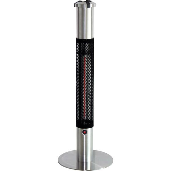 Electric heater with ashtray, Ø 400 mm, height 1100 mm