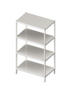 Shelf with smooth shelves 1000x400x1800 mm, self-assembly