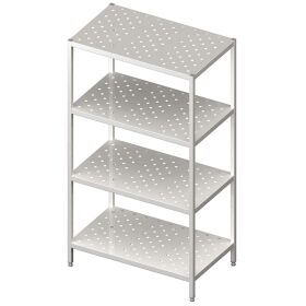 Shelf with perforated shelves 1000x700x1800 mm,...