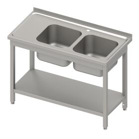 Sink table with base 1200x600x850 mm, with two basins on...