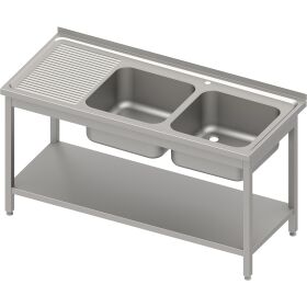 Sink table with base 1400x600x850 mm, with two basins on...