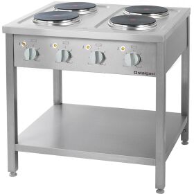 700 series electric stove - 4 plates, 2.6 kW each, 800 x...