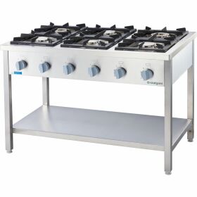 Gas stove series 700 - G20, 6 burners (3.5 + 2x5 + 2x7 +...