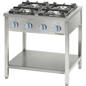 900 series gas stove - 4 burners (3.5 + 5 + 2x7), 22.5...