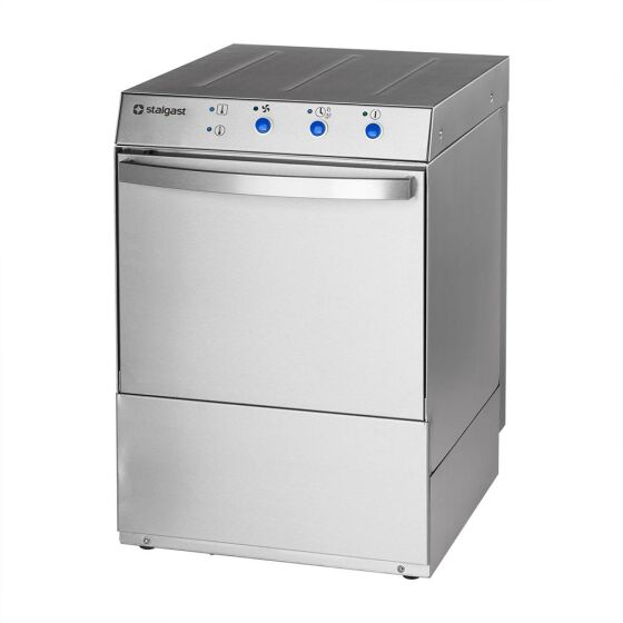 Universal dishwasher including rinse aid and detergent dosing pump, 230 / 400V, 3.9 / 4.9 kW