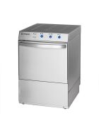 Universal dishwasher including rinse aid and detergent dosing pump, 230 / 400V, 3.9 / 4.9 kW