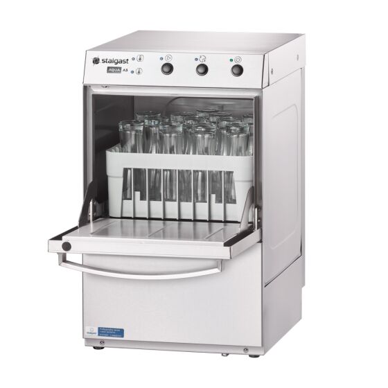 Universal glass washer incl. Rinse aid dosing, detergent dosing and drain pump, 230V, 2.73 kW