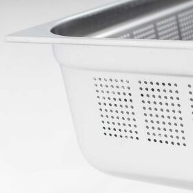 Standard gastronorm containers, GN 1/1 (20mm), perforated
