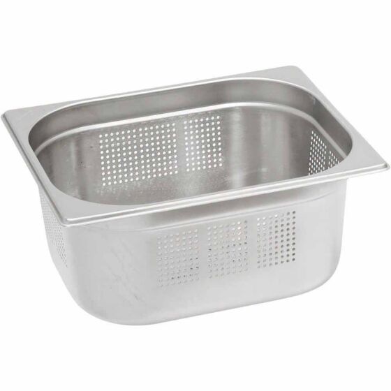 Standard gastronorm containers, GN 1/2 (65mm), perforated
