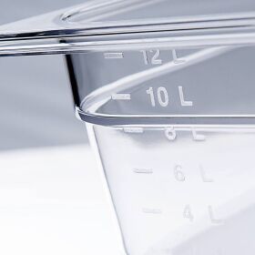 Gastronorm container, polycarbonate, GN 1/4 (150 mm)