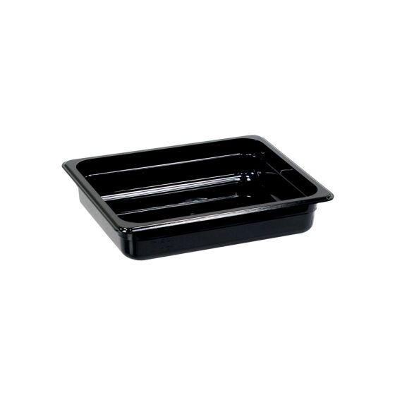 Gastronorm container, polycarbonate, black, GN 1/2 (65 mm)