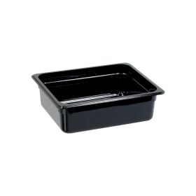 Gastronorm container, polycarbonate, black, GN 1/2 (100 mm)