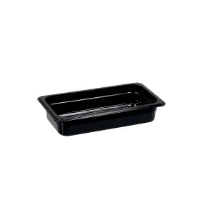 Gastronorm container, polycarbonate, black, GN 1/3 (65 mm)