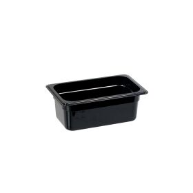 Gastronormbehälter, Polycarbonat, schwarz, GN 1/4 (100 mm)