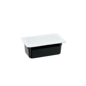 Gastronorm container, polycarbonate, black, GN 1/4 (100 mm)