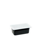 Gastronorm container, polycarbonate, black, GN 1/4 (100 mm)