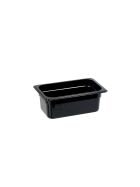 Gastronormbehälter, Serie STANDARD, Polycarbonat, schwarz, GN 1/4 (100 mm)