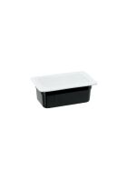Gastronormbehälter, Serie STANDARD, Polycarbonat, schwarz, GN 1/4 (100 mm)