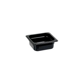 Gastronorm container, polycarbonate, black, GN 1/6 (65 mm)