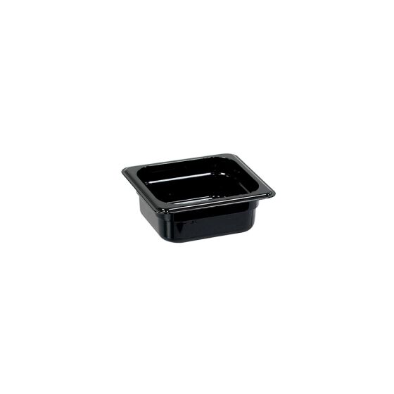 Gastronormbehälter, Polycarbonat, schwarz, GN 1/6 (100 mm)