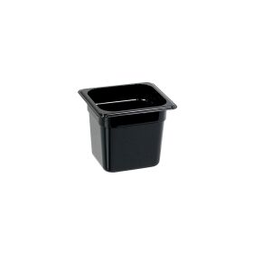 Gastronorm container, polycarbonate, black, GN 1/6 (150 mm)