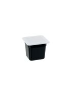 Gastronorm container, polycarbonate, black, GN 1/6 (150 mm)