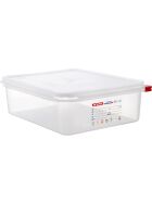 ARAVEN gastronorm container with lid, polypropylene, GN 1/2 (100 mm)