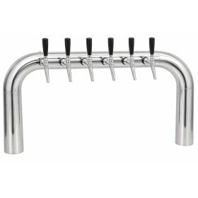 Brückenschanksäule 4-leitig matt geschliffen