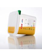 ARAVEN gastronorm container with lid, polypropylene, GN 1/2 (200mm)