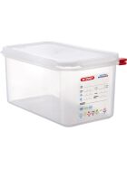 ARAVEN gastronorm container with lid, polypropylene, GN 1/3 (150 mm)