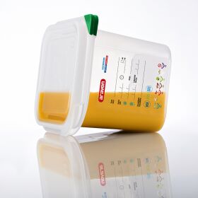 ARAVEN gastronorm container with lid, polypropylene, GN 1/9 (65 mm)