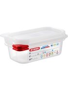 ARAVEN gastronorm container with lid, polypropylene, GN 1/9 (65 mm)