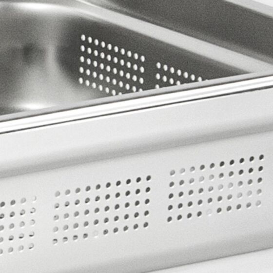 Gastronorm containers series PREMIUM, GN 1/1 (40mm), perforated