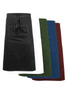 Nino Cucino bistro apron with pocket, black, length 70 cm