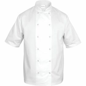 Nino Cucino chef jacket, short-sleeved, white, size S