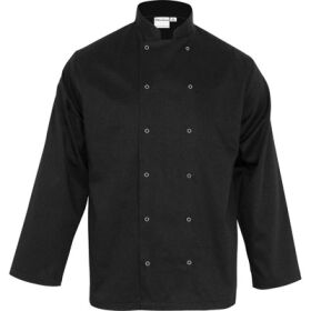 Nino Cucino chef jacket long-sleeved, black, size S