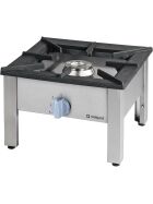 Gas stool Top Power 14kW, with stainless steel pan support, G20, 567x567x413 mm