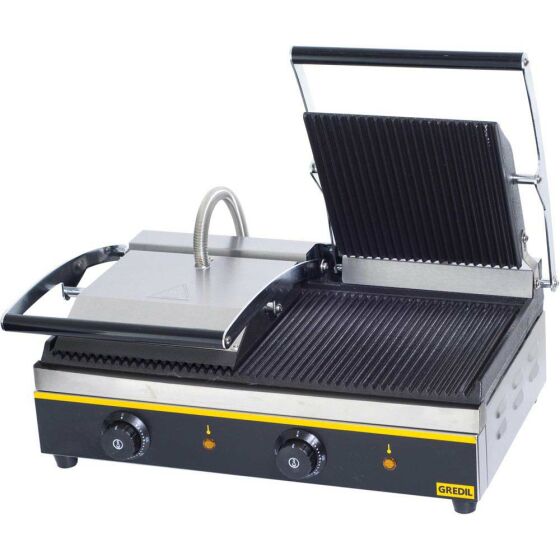 GREDIL contact grill, double, dimensions 525 x 325 x 200 mm (WxDxH)